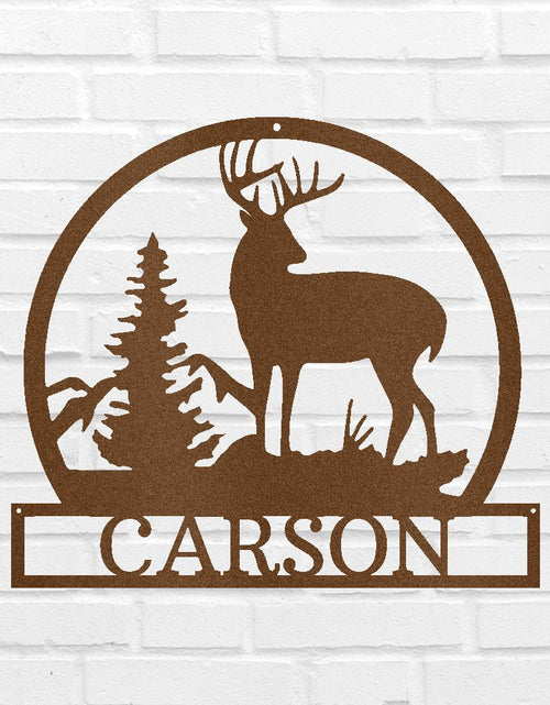Load image into Gallery viewer, Outdoor Buck Personalized Gifts - Custom Metal Sign