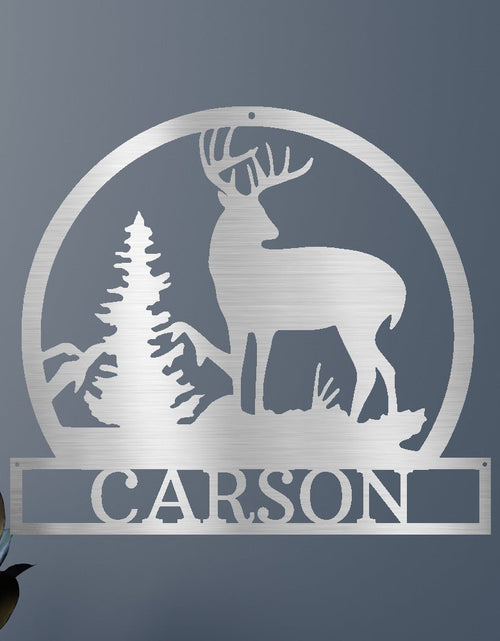 Load image into Gallery viewer, Outdoor Buck Personalized Gifts - Custom Metal Sign
