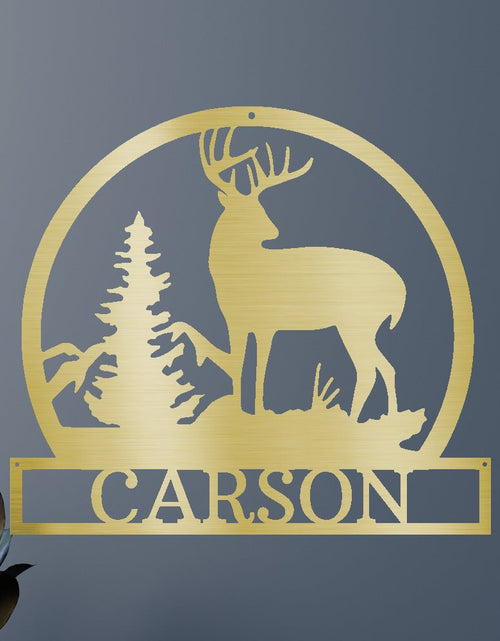 Load image into Gallery viewer, Outdoor Buck Personalized Gifts - Custom Metal Sign