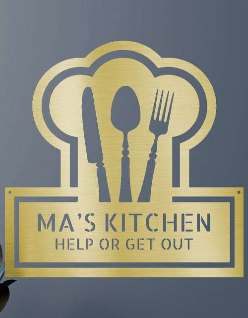 Load image into Gallery viewer, Ruler Of The Kitchen Personalized Gifts - Custom Metal Sign
