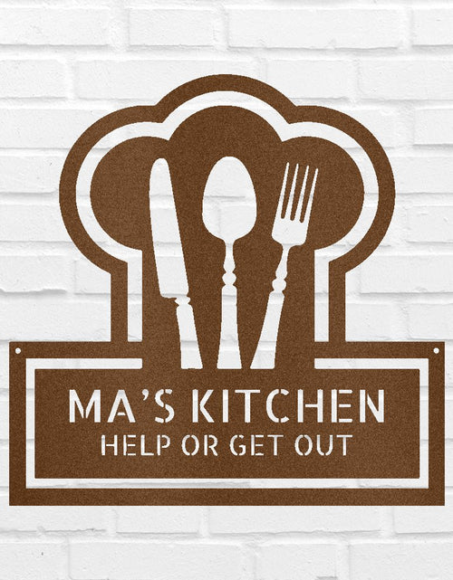 Load image into Gallery viewer, Ruler Of The Kitchen Personalized Gifts - Custom Metal Sign
