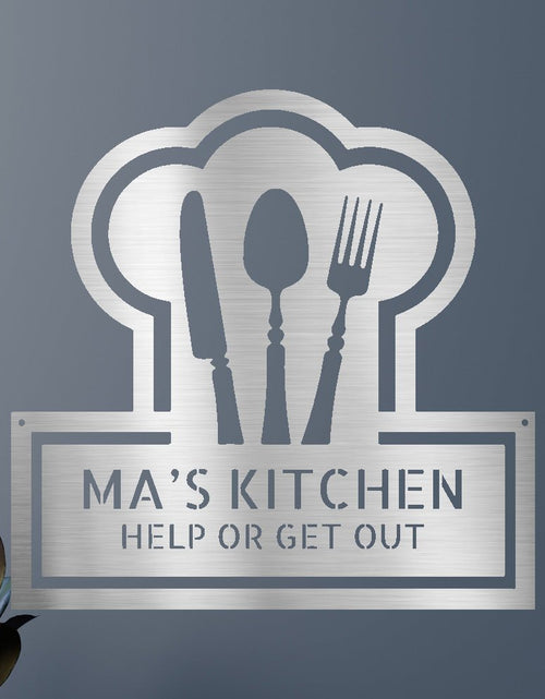 Load image into Gallery viewer, Ruler Of The Kitchen Personalized Gifts - Custom Metal Sign
