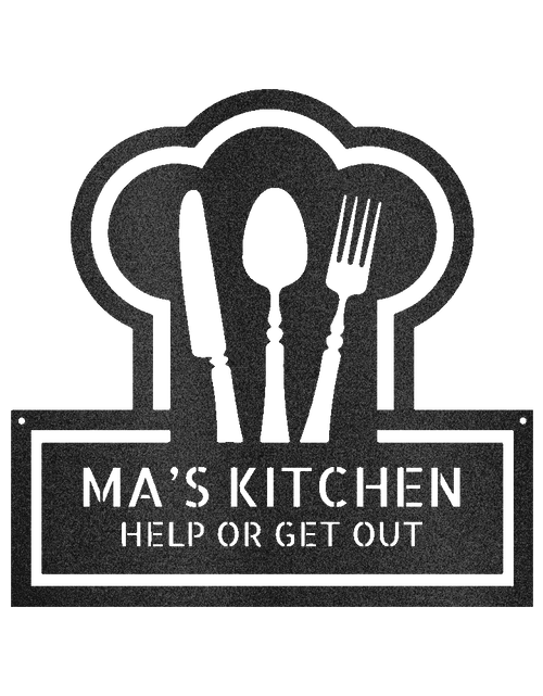 Load image into Gallery viewer, Ruler Of The Kitchen Personalized Gifts - Custom Metal Sign