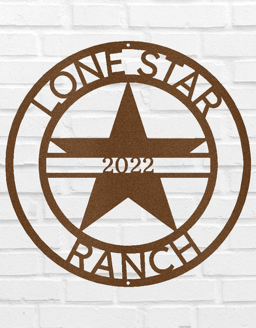 Load image into Gallery viewer, The Lone Star State Symbol Personalized Gifts - Custom Metal Sign