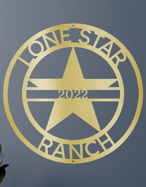 Load image into Gallery viewer, The Lone Star State Symbol Personalized Gifts - Custom Metal Sign