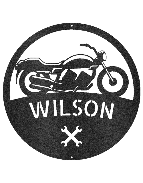 Load image into Gallery viewer, Motorcycle Personalized Gifts - Custom Steel Sign