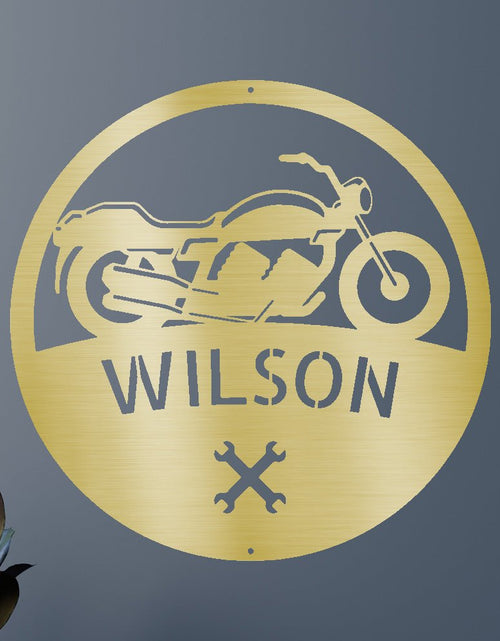 Load image into Gallery viewer, Motorcycle Personalized Gifts - Custom Steel Sign