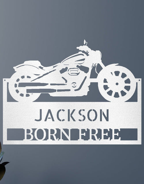 Load image into Gallery viewer, Motorcycle Personalized Gifts - Custom Metal Sign