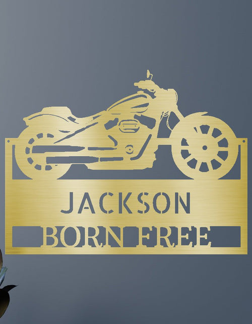 Load image into Gallery viewer, Motorcycle Personalized Gifts - Custom Metal Sign