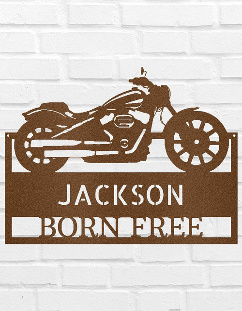 Load image into Gallery viewer, Motorcycle Personalized Gifts - Custom Metal Sign