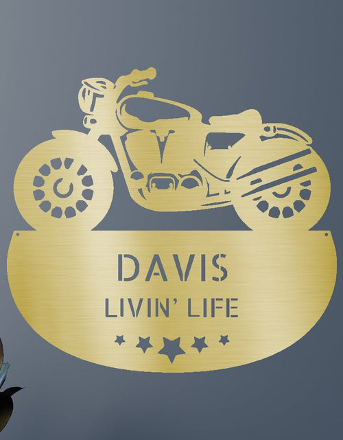 Load image into Gallery viewer, Motorcycle Personalized Gifts - Custom Metal Sign