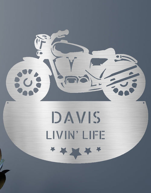 Load image into Gallery viewer, Motorcycle Personalized Gifts - Custom Metal Sign