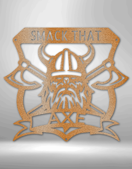 Load image into Gallery viewer, Battle Axe Plaque Personalized Gifts - Custom Metal Sign