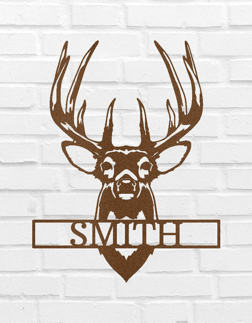 Load image into Gallery viewer, Buck Mount Deer Personalized Gifts - Custom Metal Sign