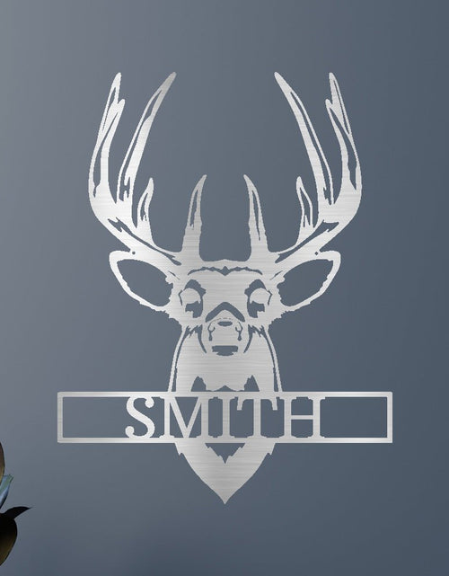 Load image into Gallery viewer, Buck Mount Deer Personalized Gifts - Custom Metal Sign