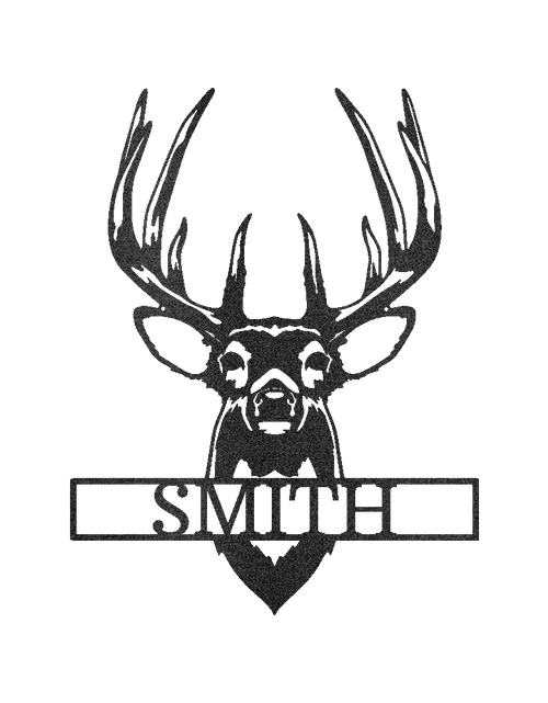 Load image into Gallery viewer, Buck Mount Deer Personalized Gifts - Custom Metal Sign