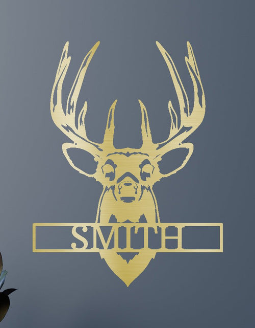 Load image into Gallery viewer, Buck Mount Deer Personalized Gifts - Custom Metal Sign
