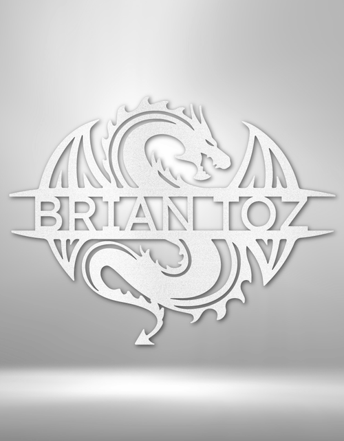 Load image into Gallery viewer, Celtic Dragon Personalized Gifts - Custom Metal Sign