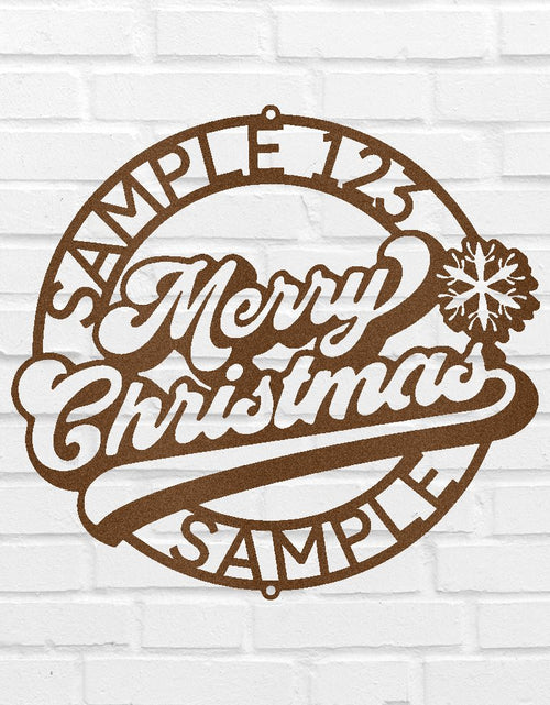 Load image into Gallery viewer, Christmas Ring Personalized Gifts - Custom Metal Sign