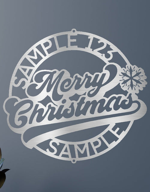 Load image into Gallery viewer, Christmas Ring Personalized Gifts - Custom Metal Sign