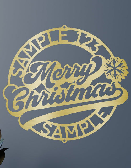 Load image into Gallery viewer, Christmas Ring Personalized Gifts - Custom Metal Sign