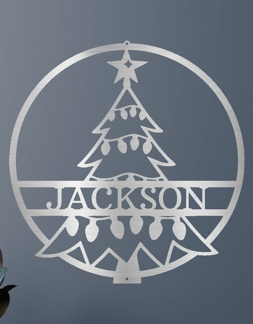 Load image into Gallery viewer, Christmas Tree Personalized Gifts - Custom Metal Sign