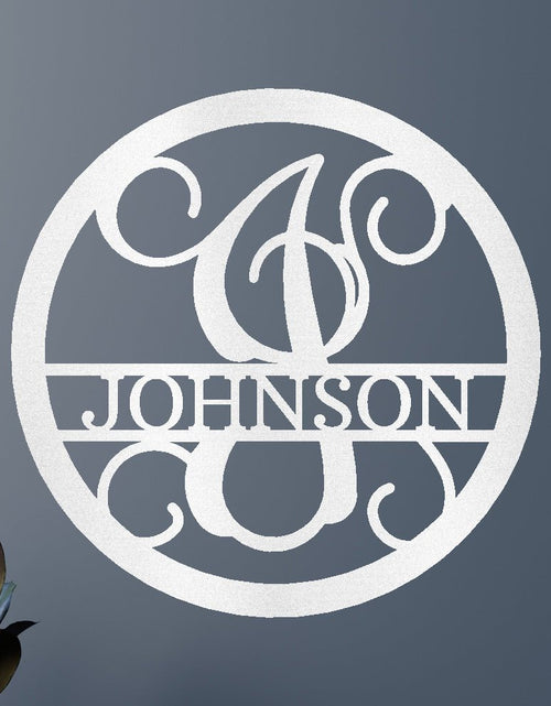 Load image into Gallery viewer, Circle Vine Personalized Gifts - Custom Metal Sign, Split Letter