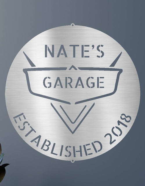 Load image into Gallery viewer, Classic Car Garage Personalized Gifts - Custom Metal Sign