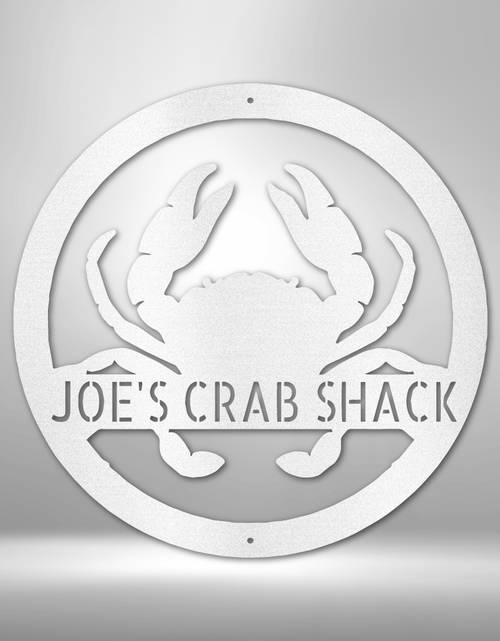 Load image into Gallery viewer, Crab Personalized Gifts - Custom Metal Sign