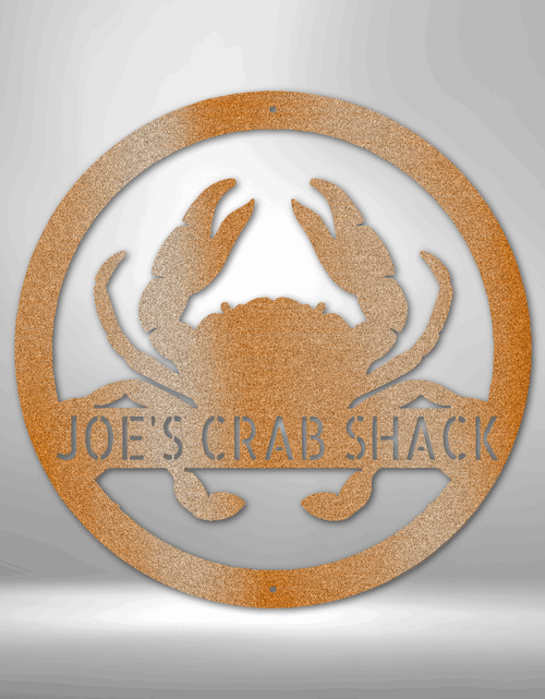 Load image into Gallery viewer, Crab Personalized Gifts - Custom Metal Sign
