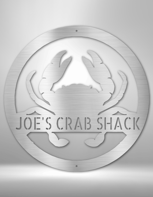 Load image into Gallery viewer, Crab Personalized Gifts - Custom Metal Sign