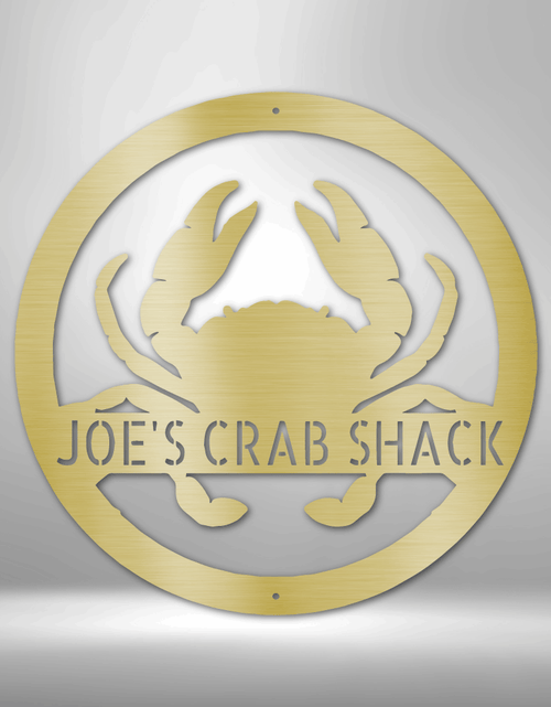 Load image into Gallery viewer, Crab Personalized Gifts - Custom Metal Sign
