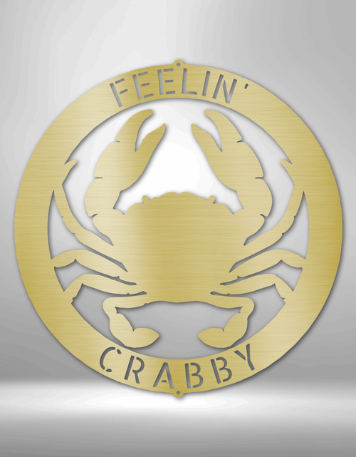 Load image into Gallery viewer, Crab Ring Personalized Gifts - Custom Metal Sign