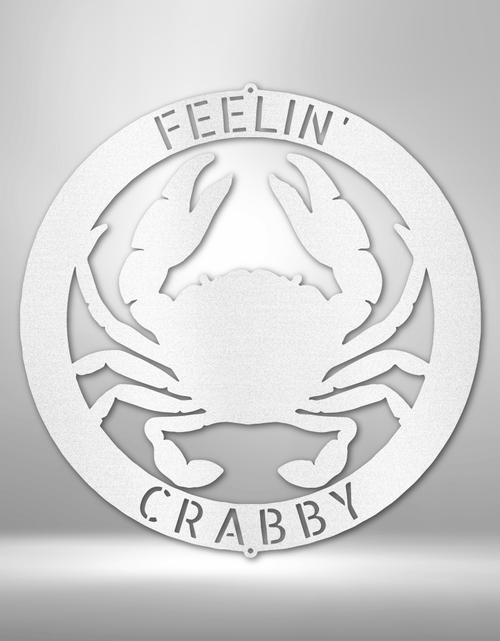 Load image into Gallery viewer, Crab Ring Personalized Gifts - Custom Metal Sign