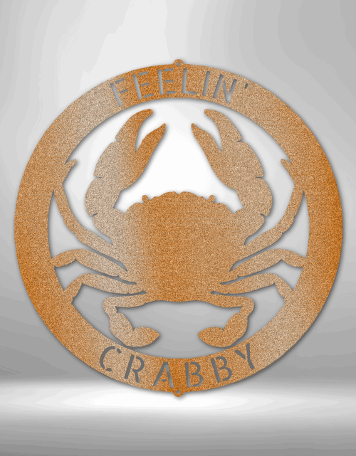 Load image into Gallery viewer, Crab Ring Personalized Gifts - Custom Metal Sign