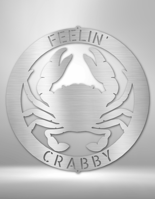Load image into Gallery viewer, Crab Ring Personalized Gifts - Custom Metal Sign
