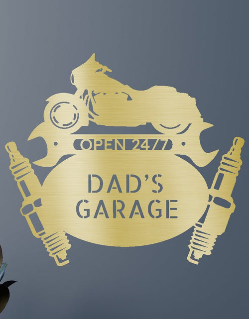 Load image into Gallery viewer, Dad Garage Sign - Custom Metal Sign, Gift For Father, Christmas Gift