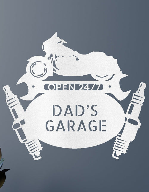 Load image into Gallery viewer, Dad Garage Sign - Custom Metal Sign, Gift For Father, Christmas Gift