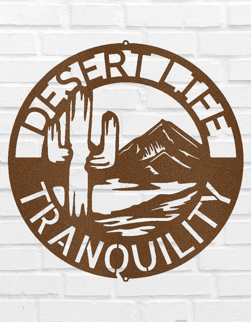 Load image into Gallery viewer, Desert Life Personalized Gifts - Custom Metal Sign