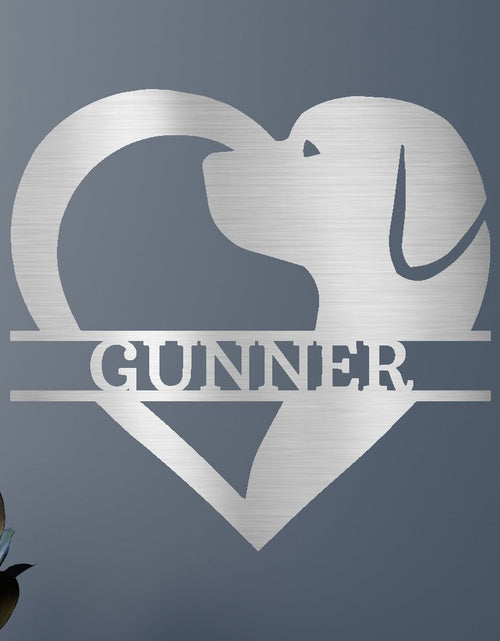 Load image into Gallery viewer, Dog Love Personalized Gifts - Custom Metal Sign