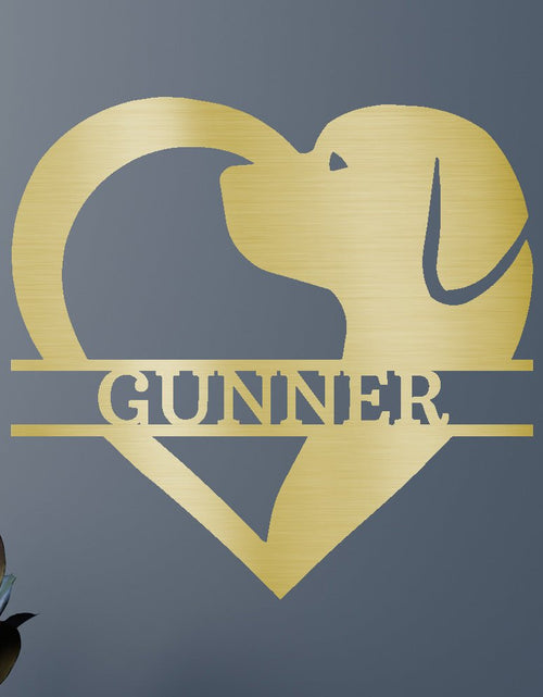 Load image into Gallery viewer, Dog Love Personalized Gifts - Custom Metal Sign