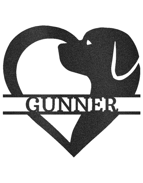 Load image into Gallery viewer, Dog Love Personalized Gifts - Custom Metal Sign