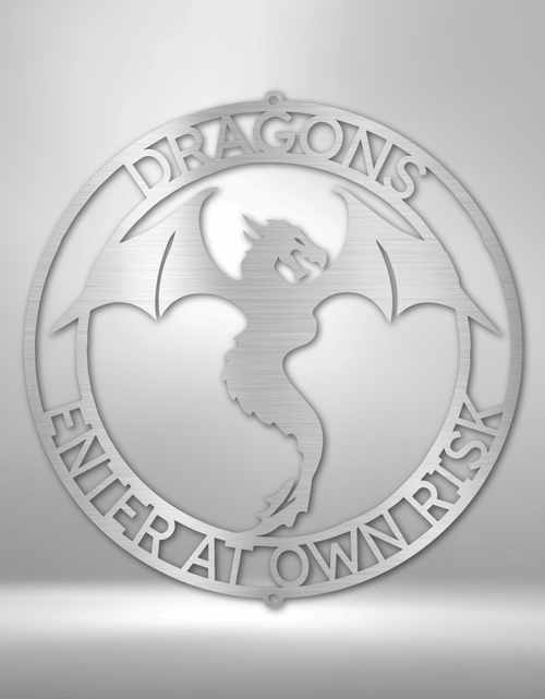 Load image into Gallery viewer, Dragon Ring Personalized Gifts - Custom Metal Sign