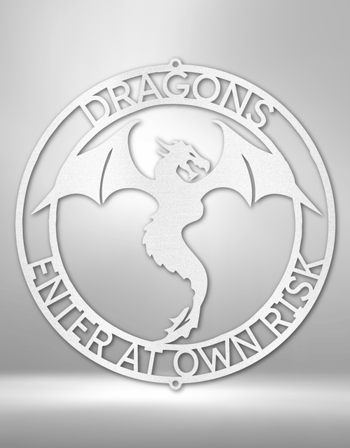 Load image into Gallery viewer, Dragon Ring Personalized Gifts - Custom Metal Sign