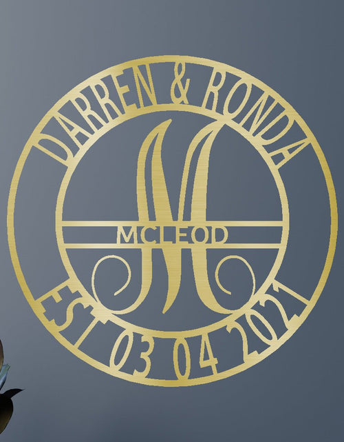 Load image into Gallery viewer, Elaborate Name Personalized Gifts - Custom Metal Sign, Split Letter