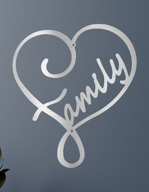 Load image into Gallery viewer, Family Love Personalized Gifts - Custom Metal Sign