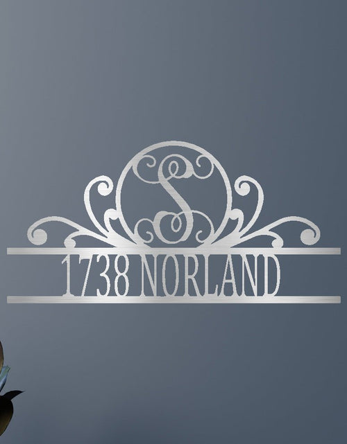 Load image into Gallery viewer, Family Name Personalized Gifts - Custom Metal Sign, Split Letter, Home Address Sign