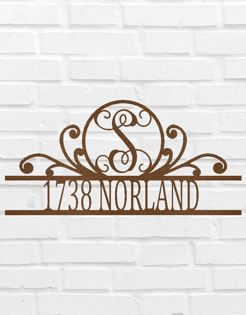 Load image into Gallery viewer, Family Name Personalized Gifts - Custom Metal Sign, Split Letter, Home Address Sign