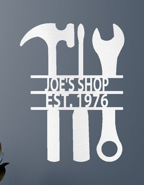 Load image into Gallery viewer, Garage Sign - Custom Metal Sign, Mechanic Gift, Christmas Gift