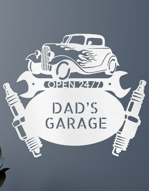 Load image into Gallery viewer, Garage Sign - Custom Metal Sign, Gift For Him, Christmas Gifts For Dad